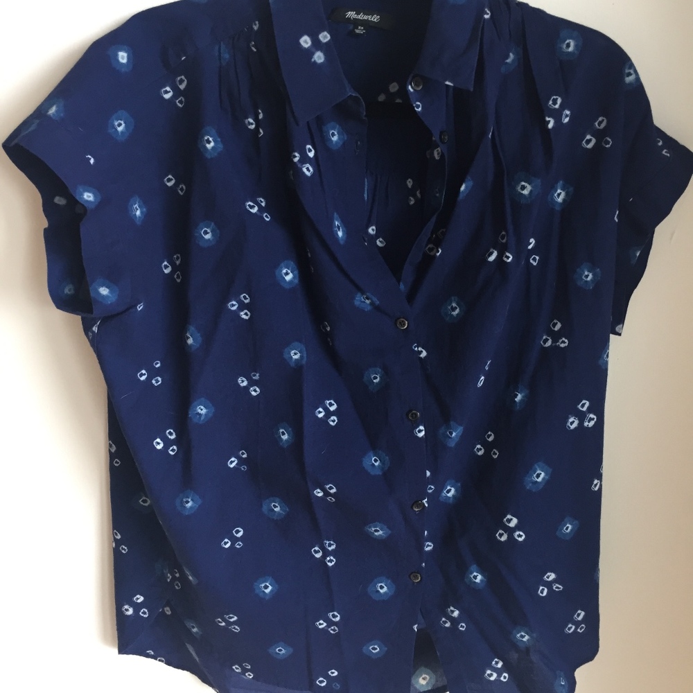 Madewell Short-Sleeved Oversized Button-Down